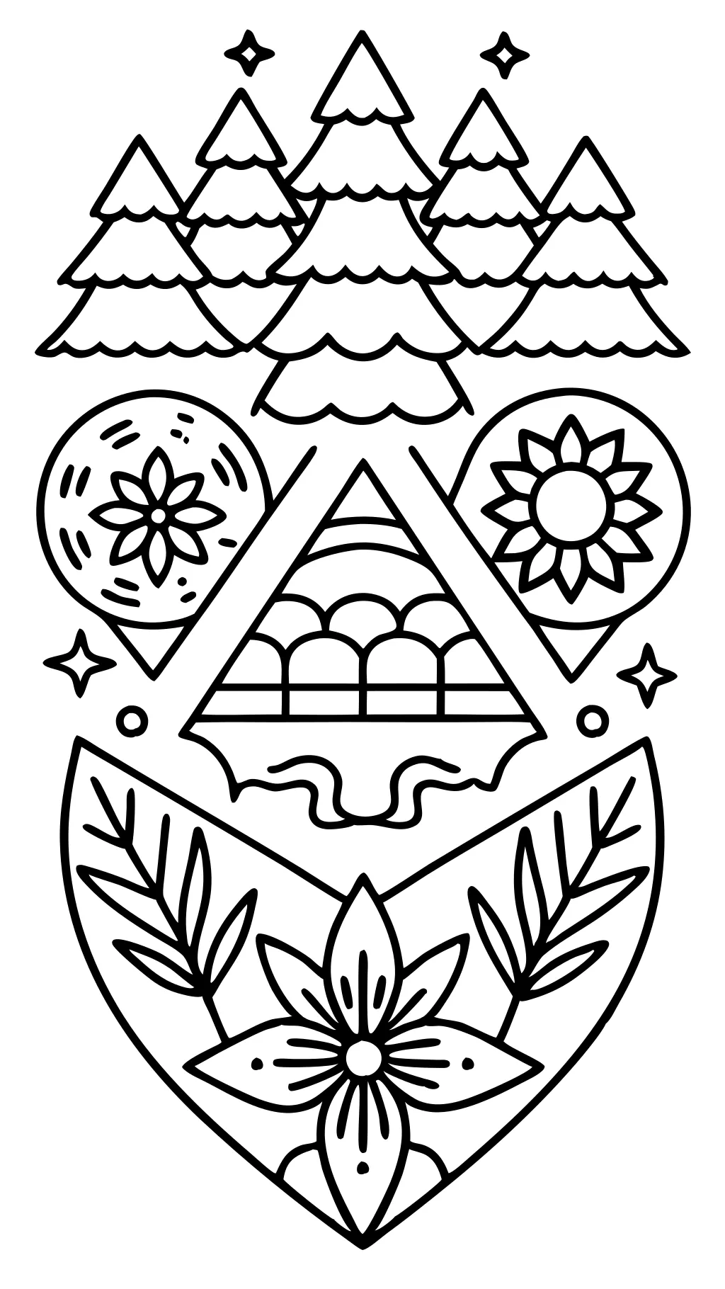 adult coloring pages simple